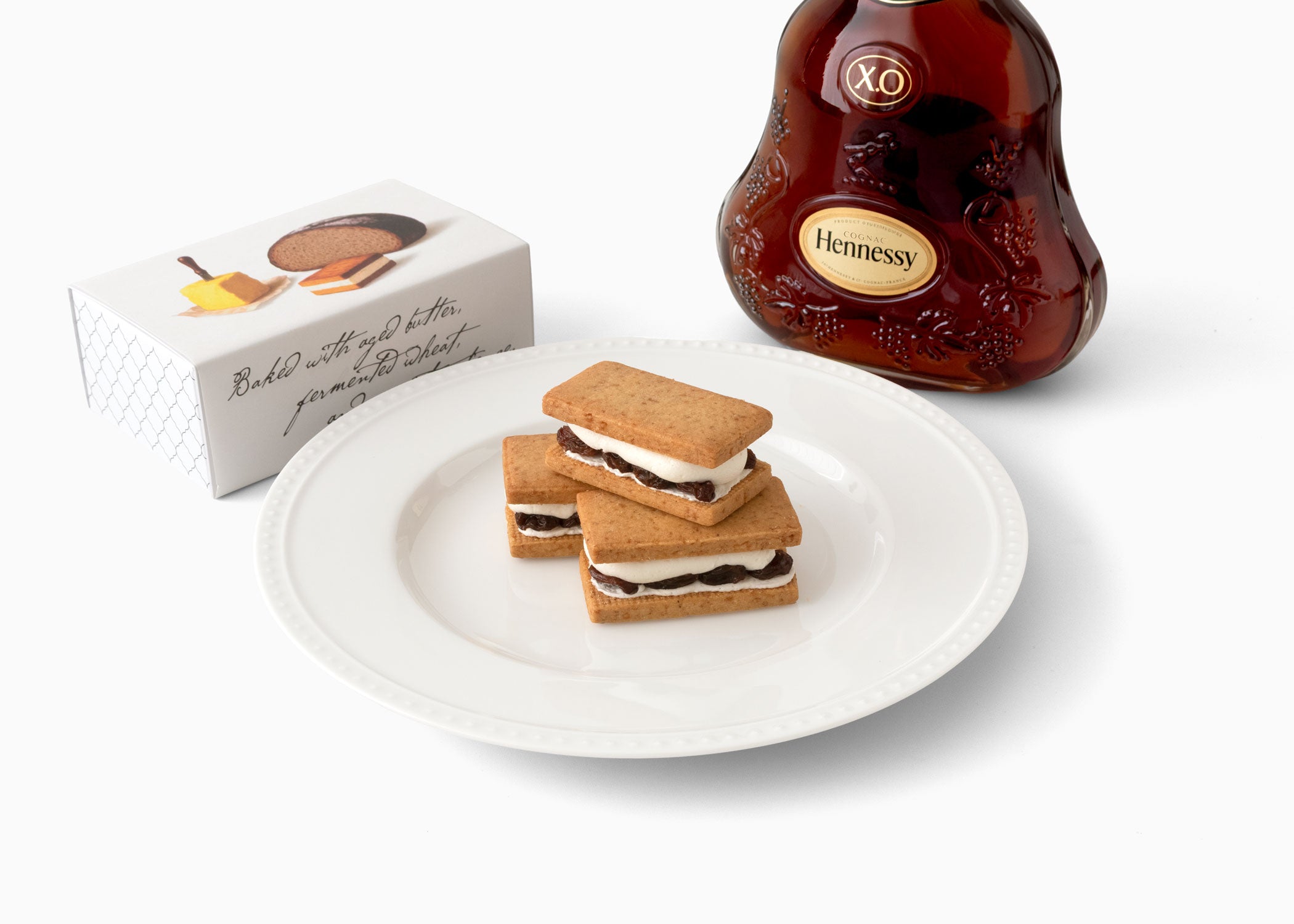 コニャックレーズンと10年熟成バニラのバターサンド